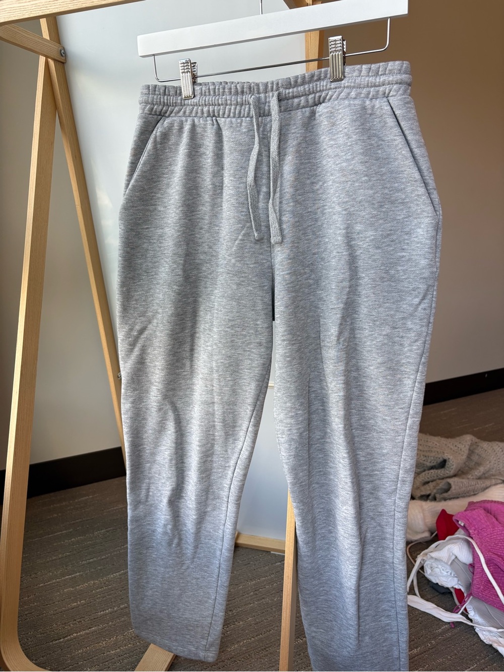 Zara Light Grey Drawstring Jogger Pants